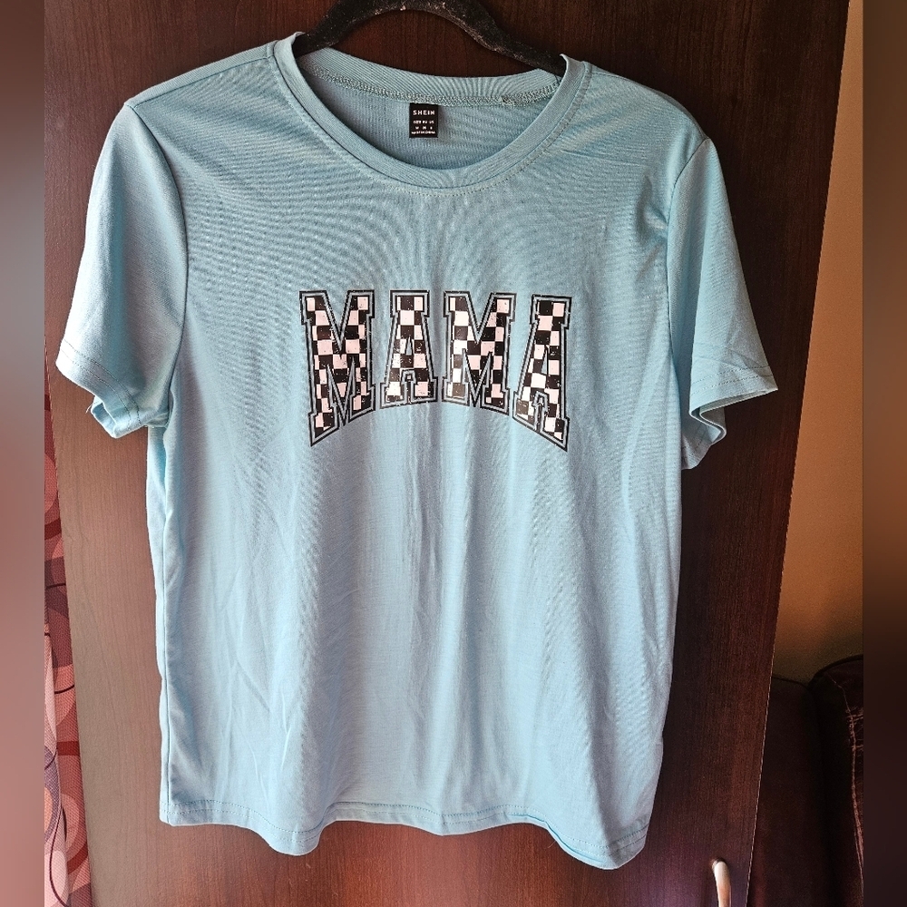 SHEIN Distressed 'Mama' T-Shirt